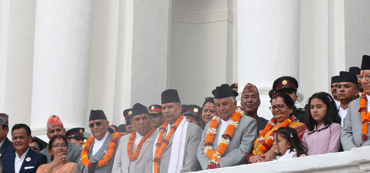 राष्ट्रपति पौडेलद्वारा इन्द्रजात्रा अवलोकन