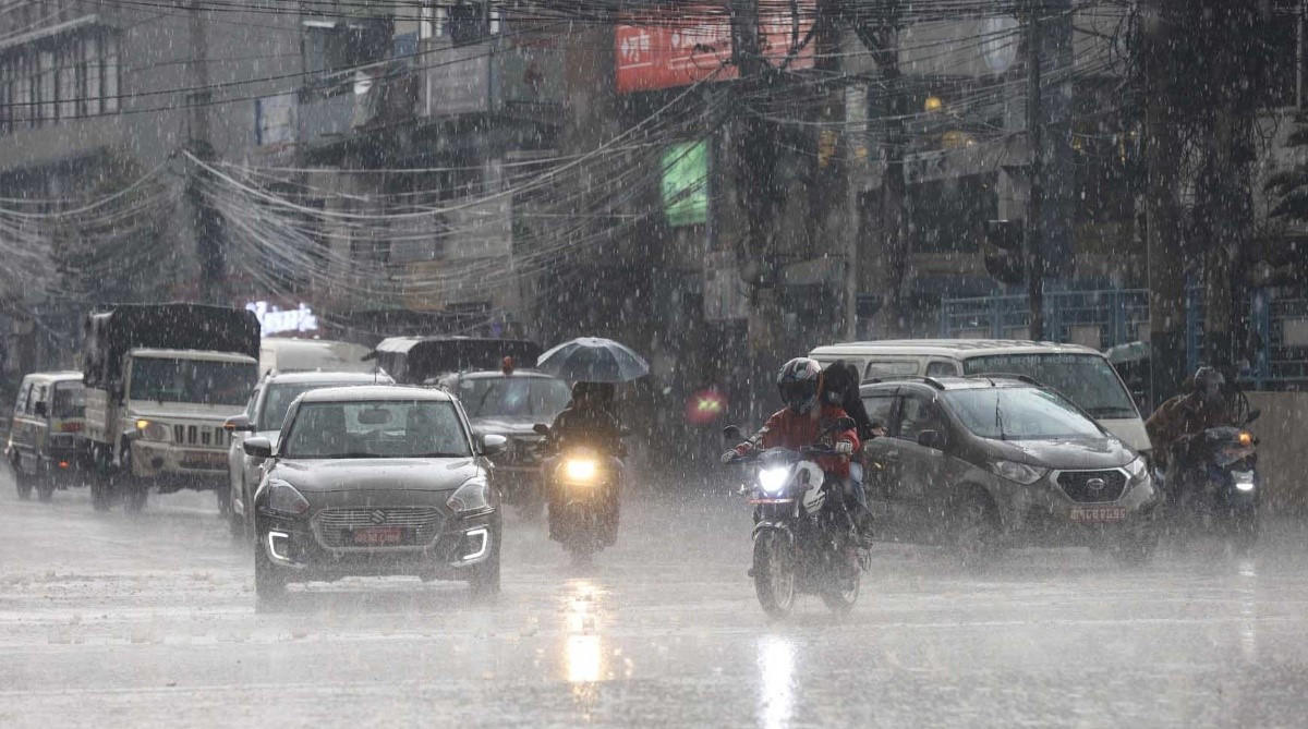 देशका अधिकांश स्थानमा भारी वर्षा